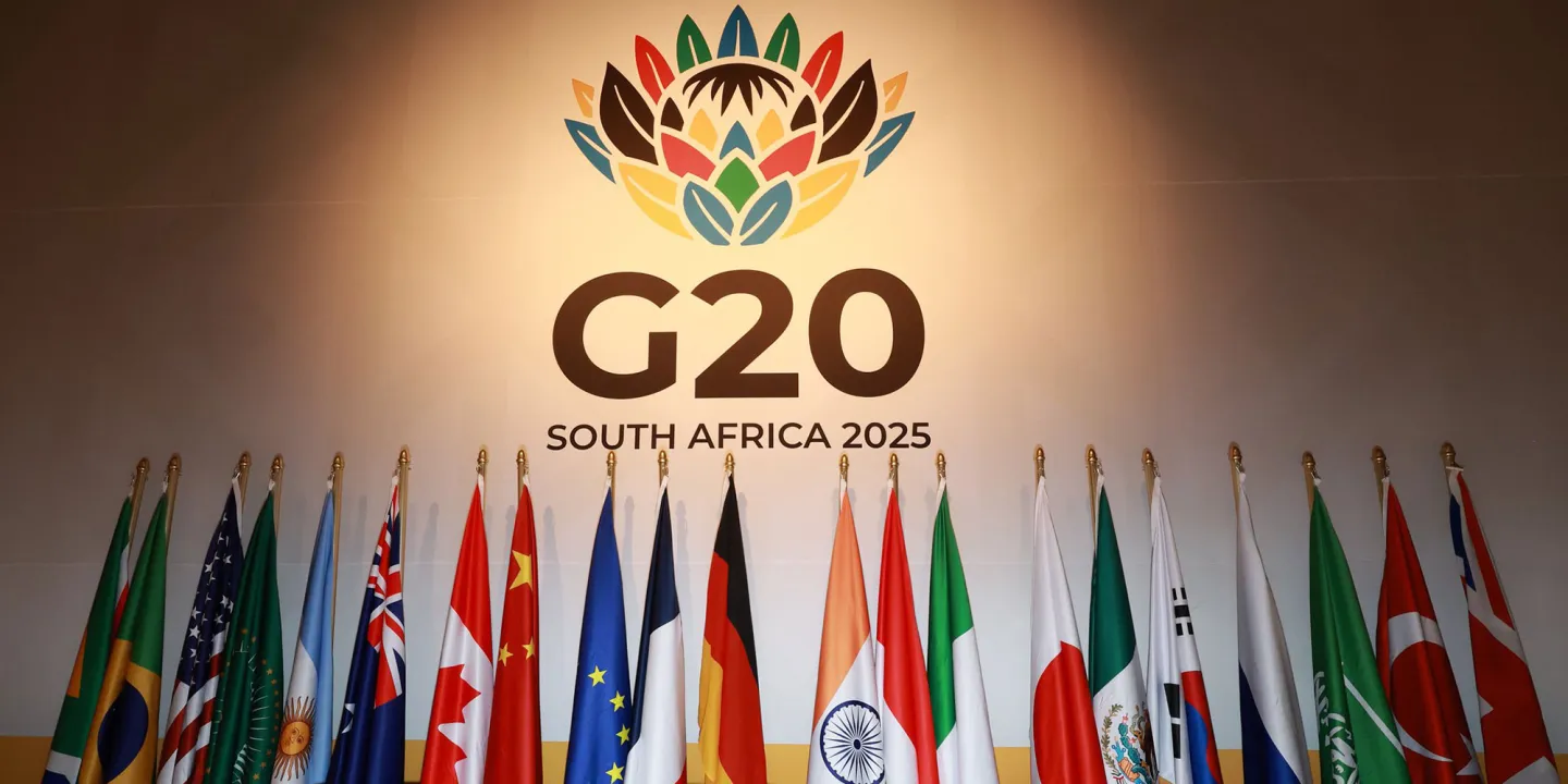 G20 flags, South Africa, 2025